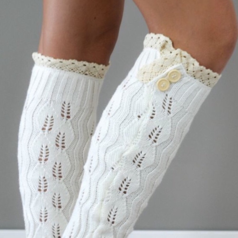 Double Button Leg Warmers - Picture 3 of 3